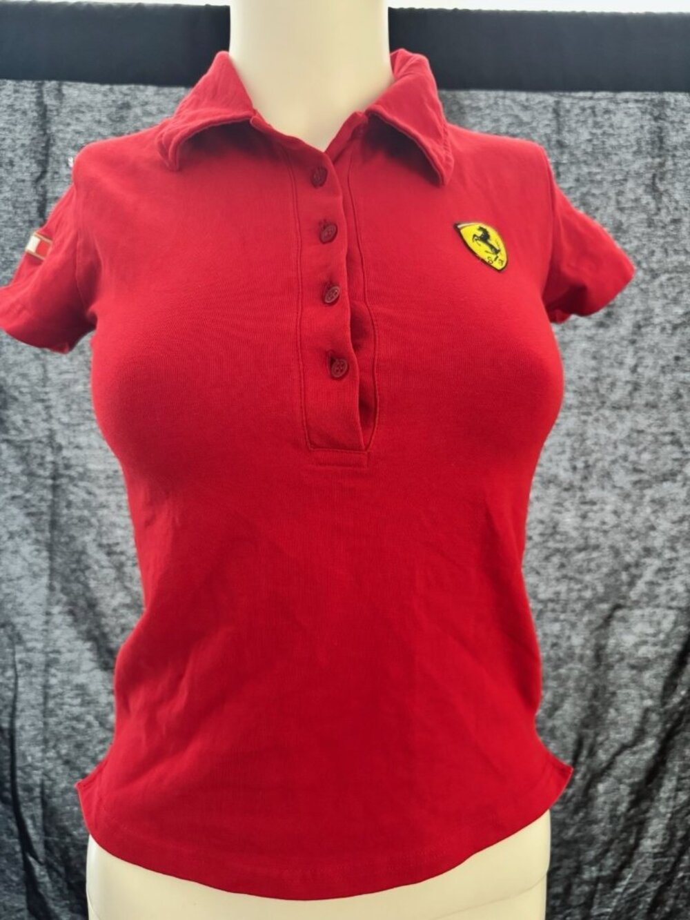 Vintage Ferrari Women's Tank Top Red Size 1/ S